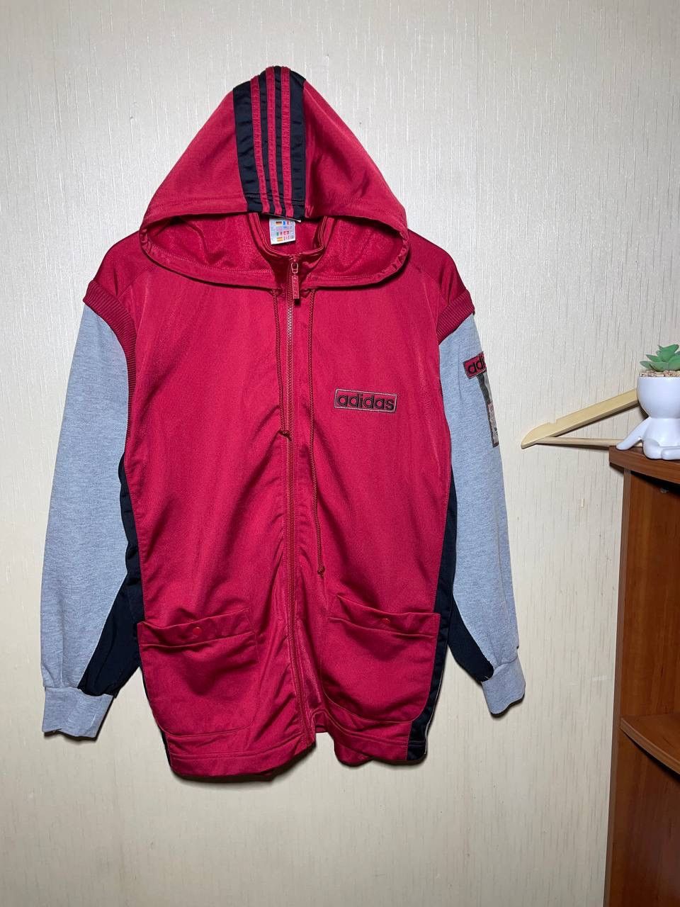 Adidas × Vintage Adidas Vintage 00s Patch Zip Up Hoodie Size US M / EU 48-50 / 2 - 1 Thumbnail