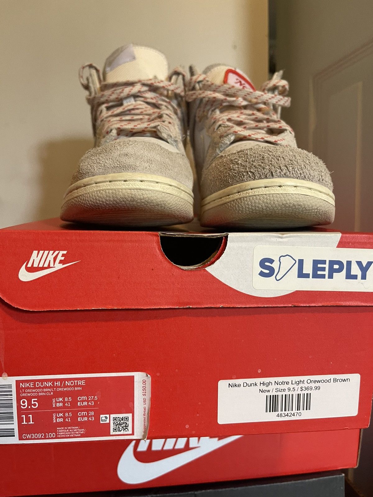 Nike Nike x Notre Dunk High Orewood Size US 9 / EU 42 - 7 Thumbnail