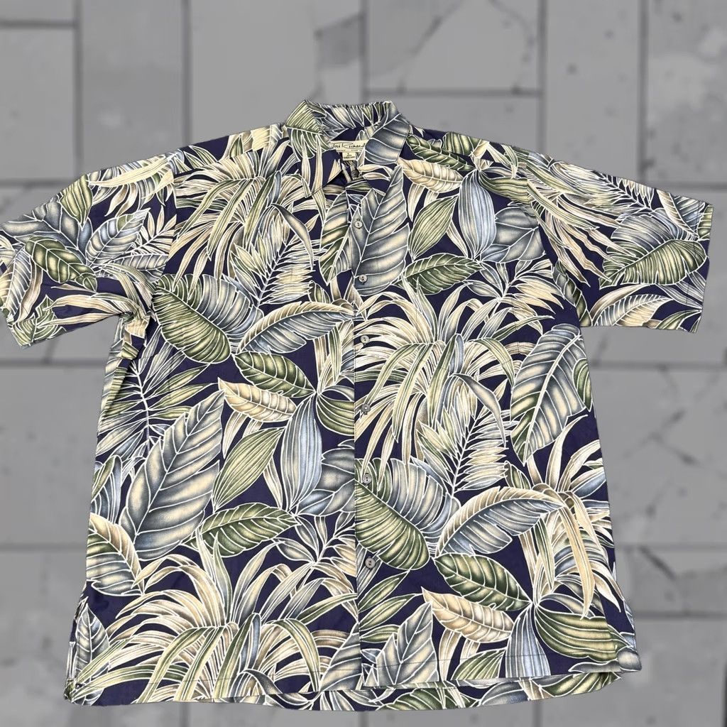 Tori Richard Tori Richard Shirt Mens Large Multicolor Leaf Hawaiian Aloha Cotton Tropical Shirt (L) Mens Mitt? Size US L / EU 52-54 / 3 - 1 Thumbnail