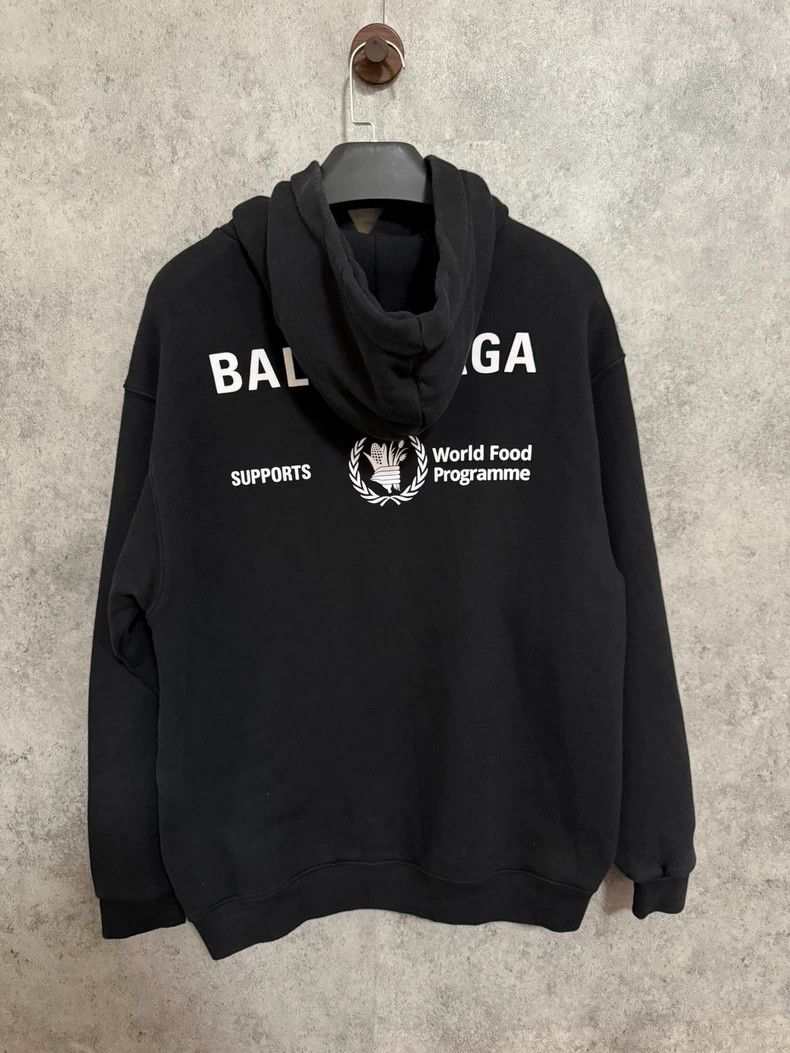 Balenciaga Balenciaga WFP wheat-ear print hoodie hoodie black Size US XS / EU 42 / 0 - 5 Thumbnail