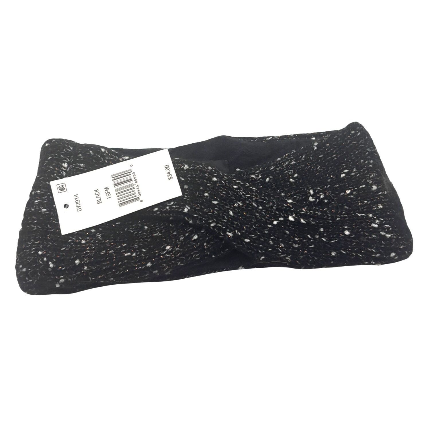 DKNY DKNY Fleece-Lined Headband, Black, OS Size ONE SIZE - 6 Thumbnail