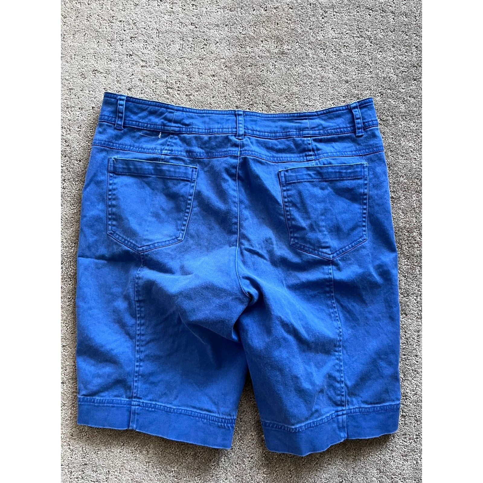 Orvis Orvis Sporting Traditions Shorts Women’s 6 Blue Solid Pleated Chino Poly Cotton Casual Size 28" / US 6 / IT 42 - 2 Thumbnail