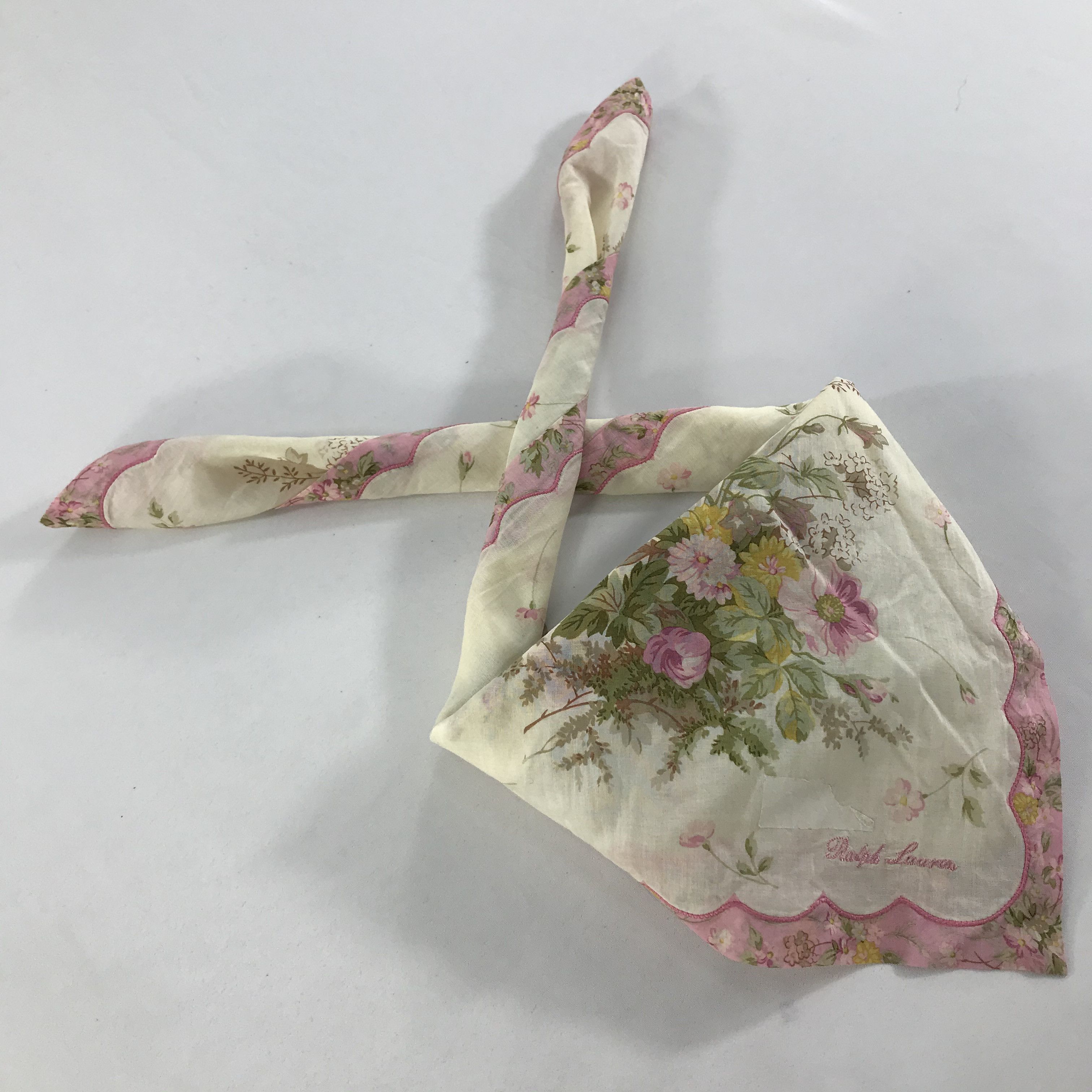 Ralph Lauren × Vintage Ralph Lauren Bandana / Handkerchief / Neckerchief - S1757 Size ONE SIZE - 4 Thumbnail