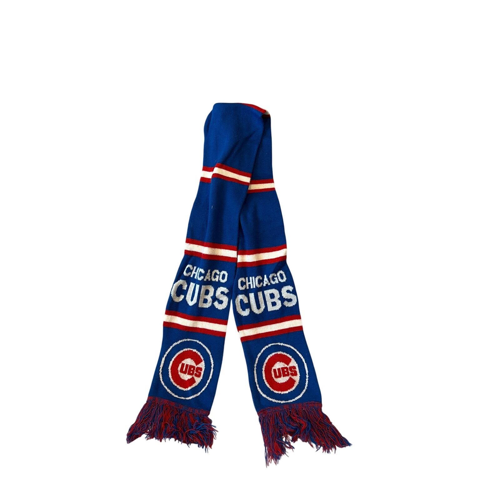 MLB Chicago Cubs Vintage Knit Scarf, Unisex Size ONE SIZE - 2 Thumbnail