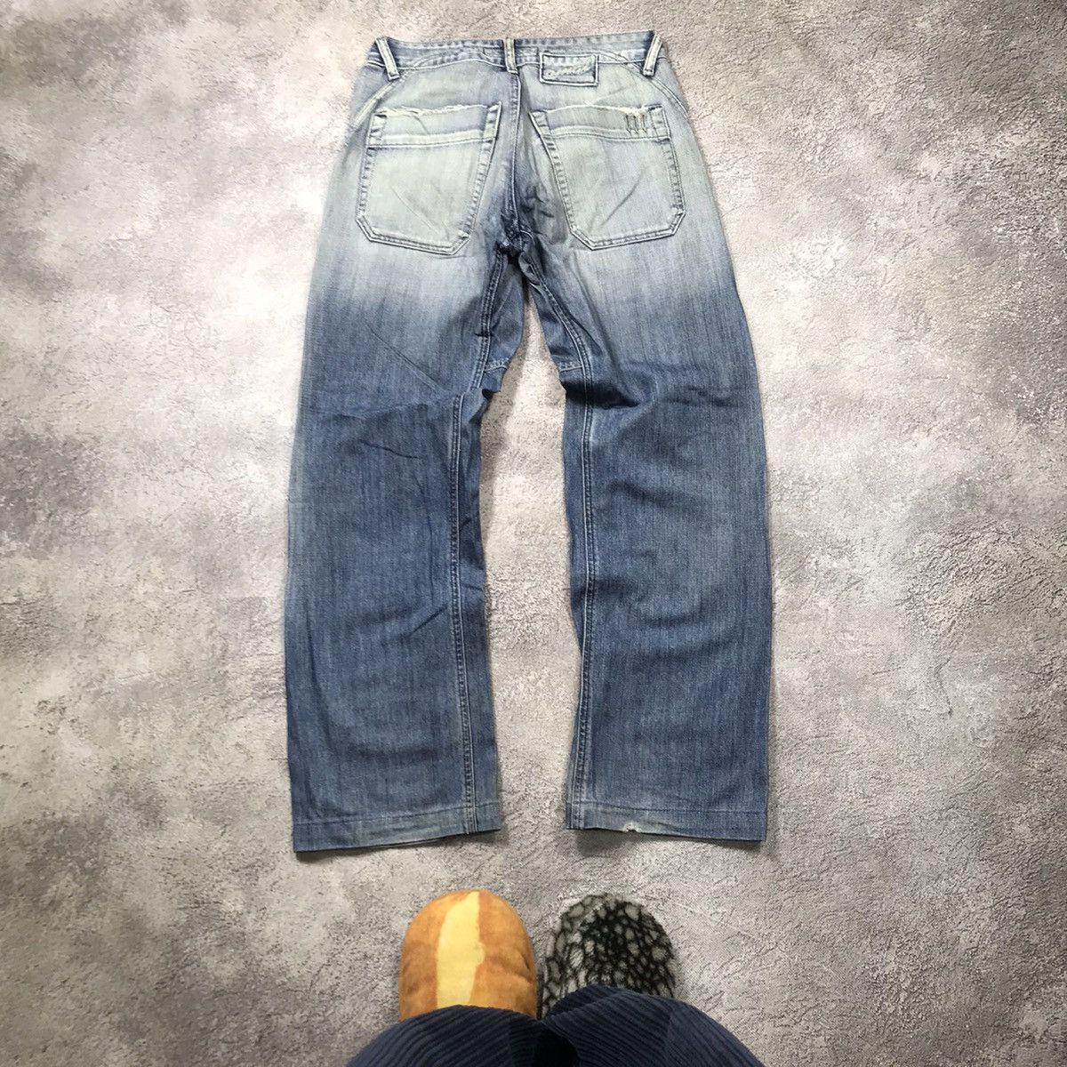 Vintage Vintage Y2K Baggy Distressed Flared Jeans Grunge Japan 29 Size US 29 - 3 Thumbnail