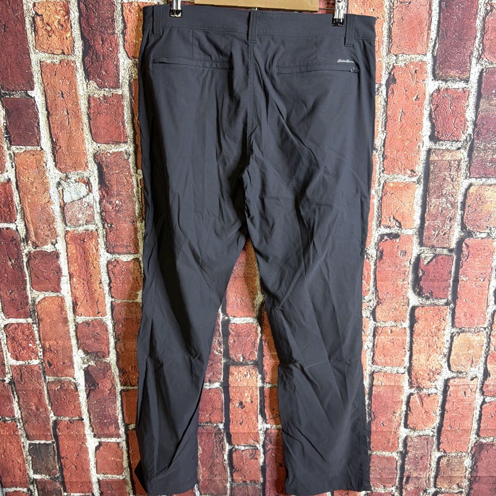 Eddie Bauer Eddie Bauer Pants Mens 35x34 Gray Travex Chino Performance Stretch Travel Size US 35 - 3 Thumbnail