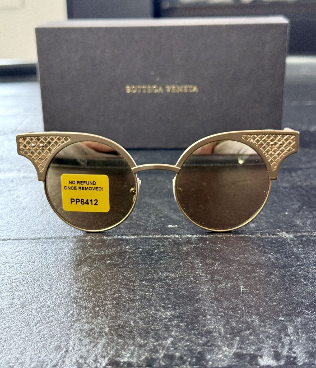 Bottega Veneta 25 / 30 LIMITED EDITION BV15 18K ROSE GOLD FILLED SUNGLASSES Size ONE SIZE - 6 Thumbnail
