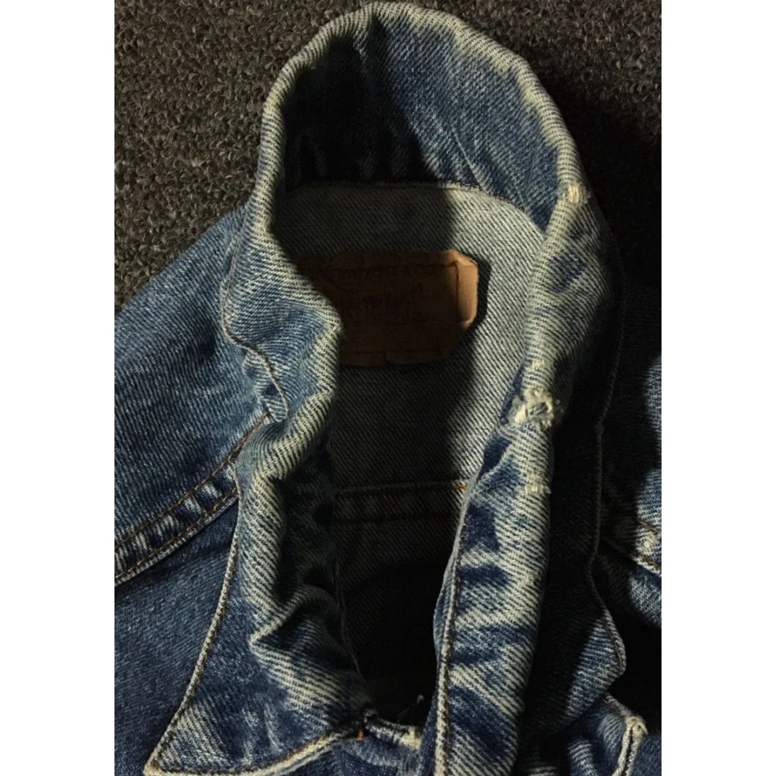 Levi's Vtg 80s Levi's Faded Arizona Skull Denim Vest 40R S USA Trucker Grunge Biker Punk Rock Vest Mens Blue" Size US S / EU 44-46 / 1 - 7 Thumbnail