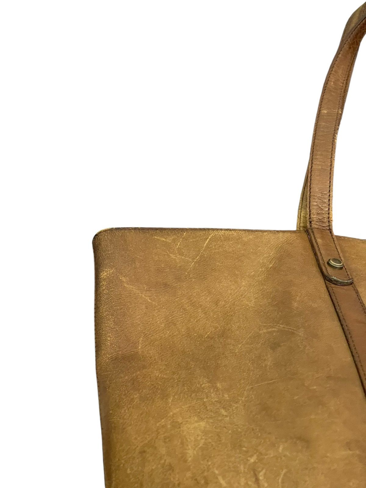 Genuine Leather Full Leather Patina Unknown Japan Tote Shoulder Bag 1🟩2 Size ONE SIZE - 10 Thumbnail