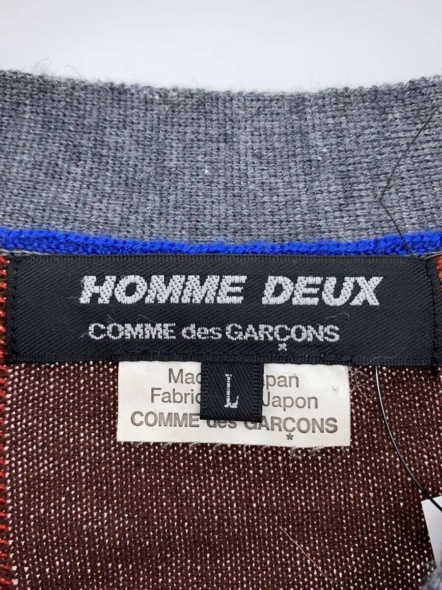 Comme des Garcons × Comme des Garcons Homme Deux Striped Wool Knit Cardigan Size US L / EU 52-54 / 3 - 4 Thumbnail