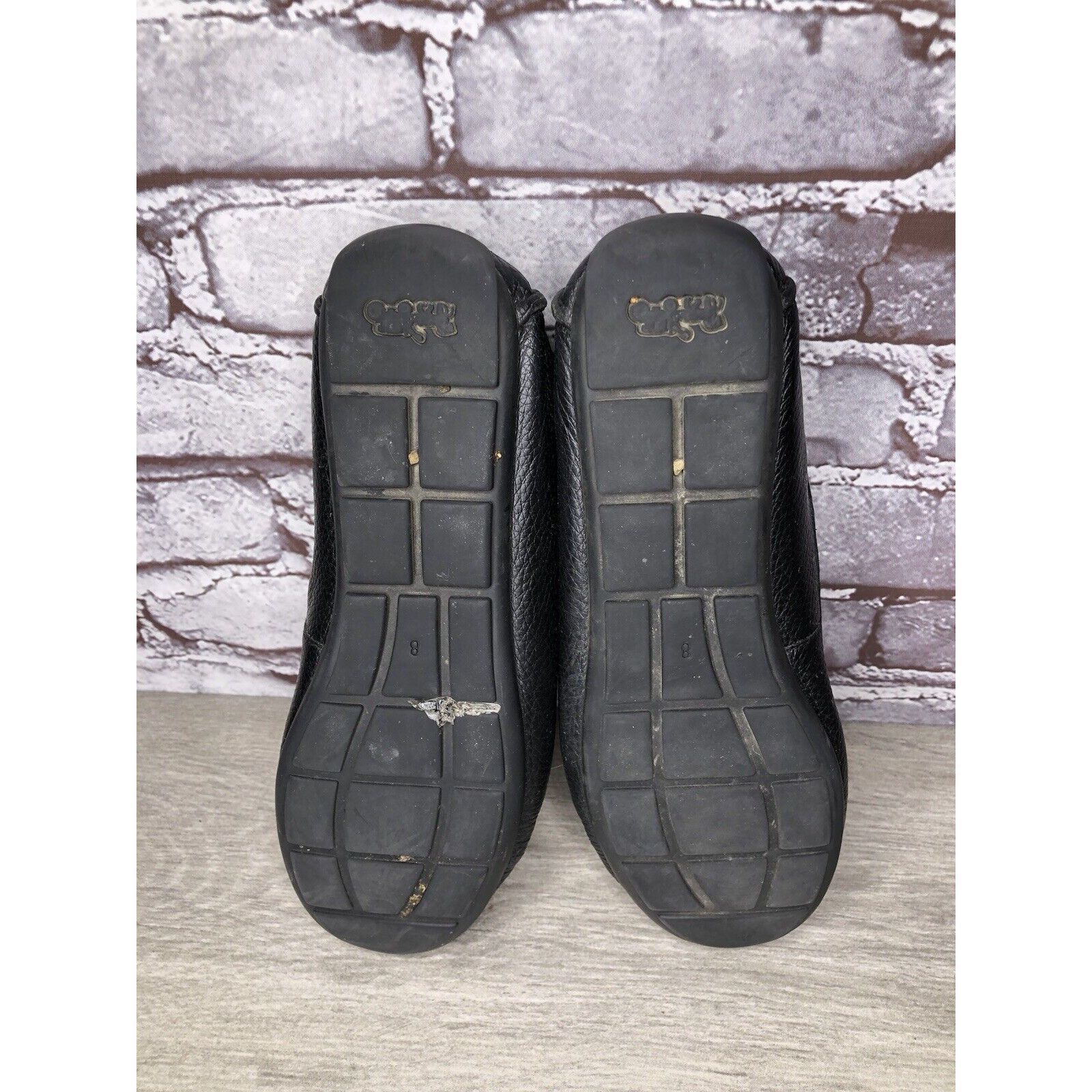 Coach Coach Black Pebbled Leather Badge Moccasin Loafers Shoes Wom Size US 8.5 / IT 38.5 - 13 Thumbnail