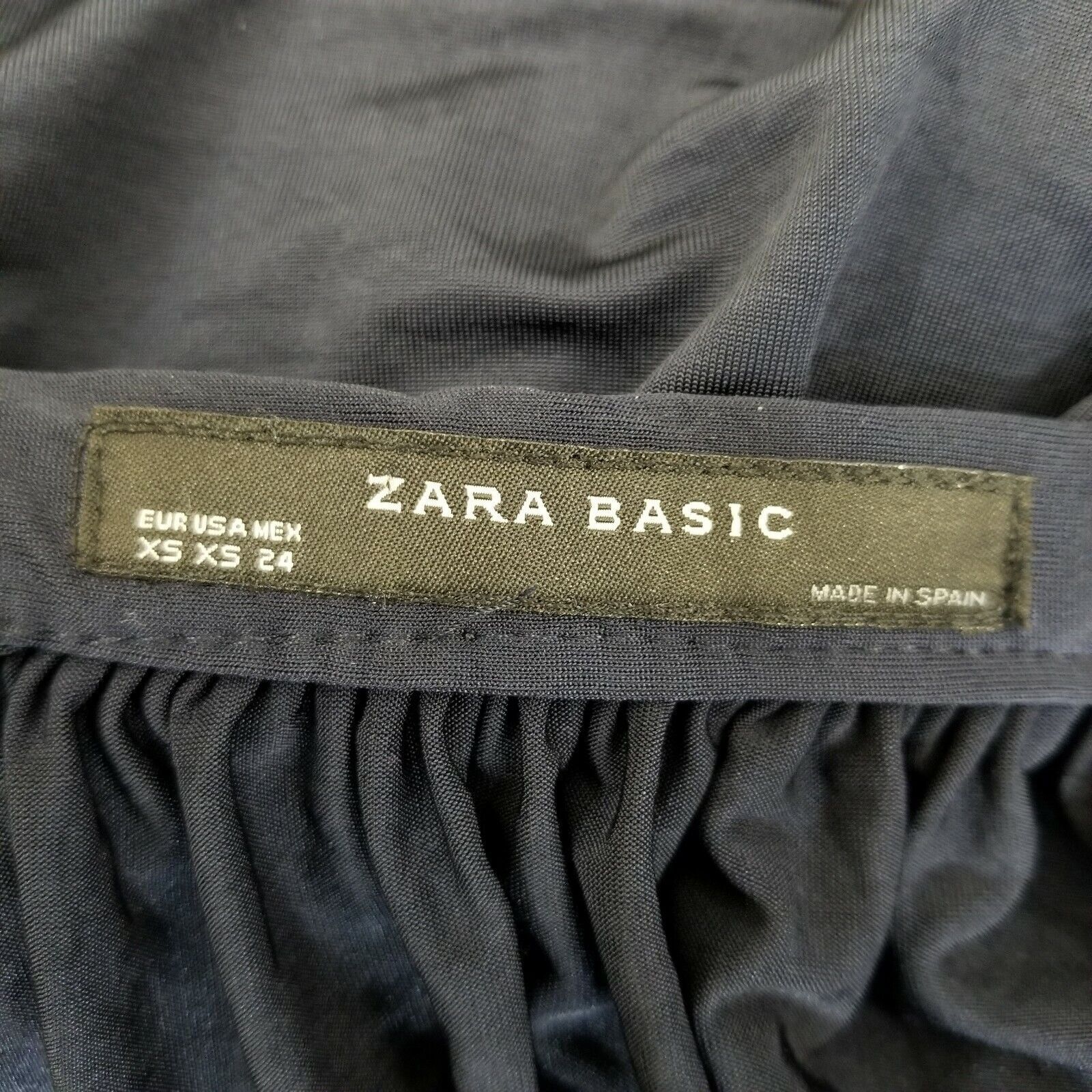 Zara Zara Basic XS Mini Dress Blouson Navy Blue Big Sleeves Pocke Size XS / US 0-2 / IT 36-38 - 6 Thumbnail