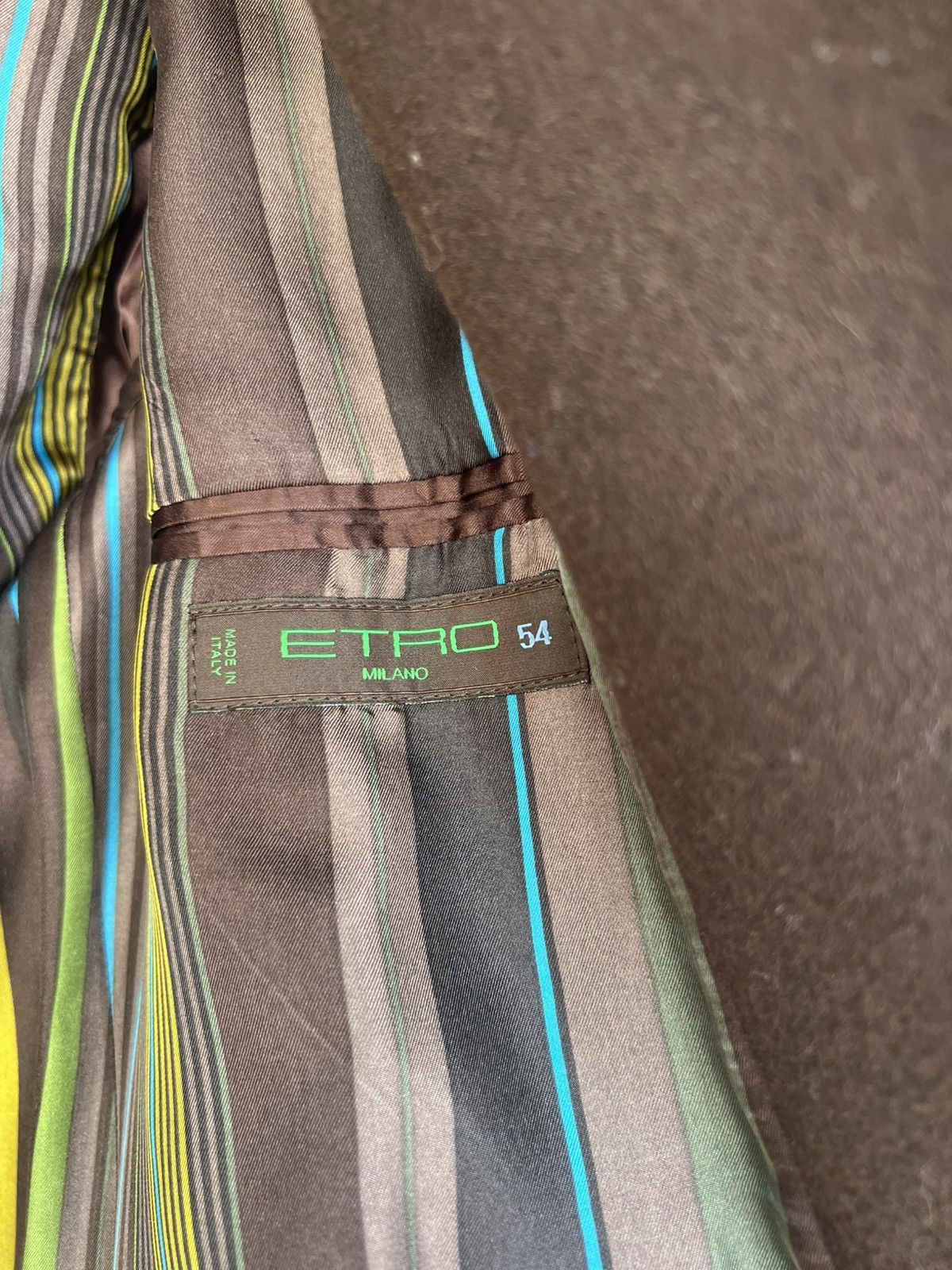 Etro Brown Etro wool single breast coat Size US L / EU 52-54 / 3 - 4 Thumbnail