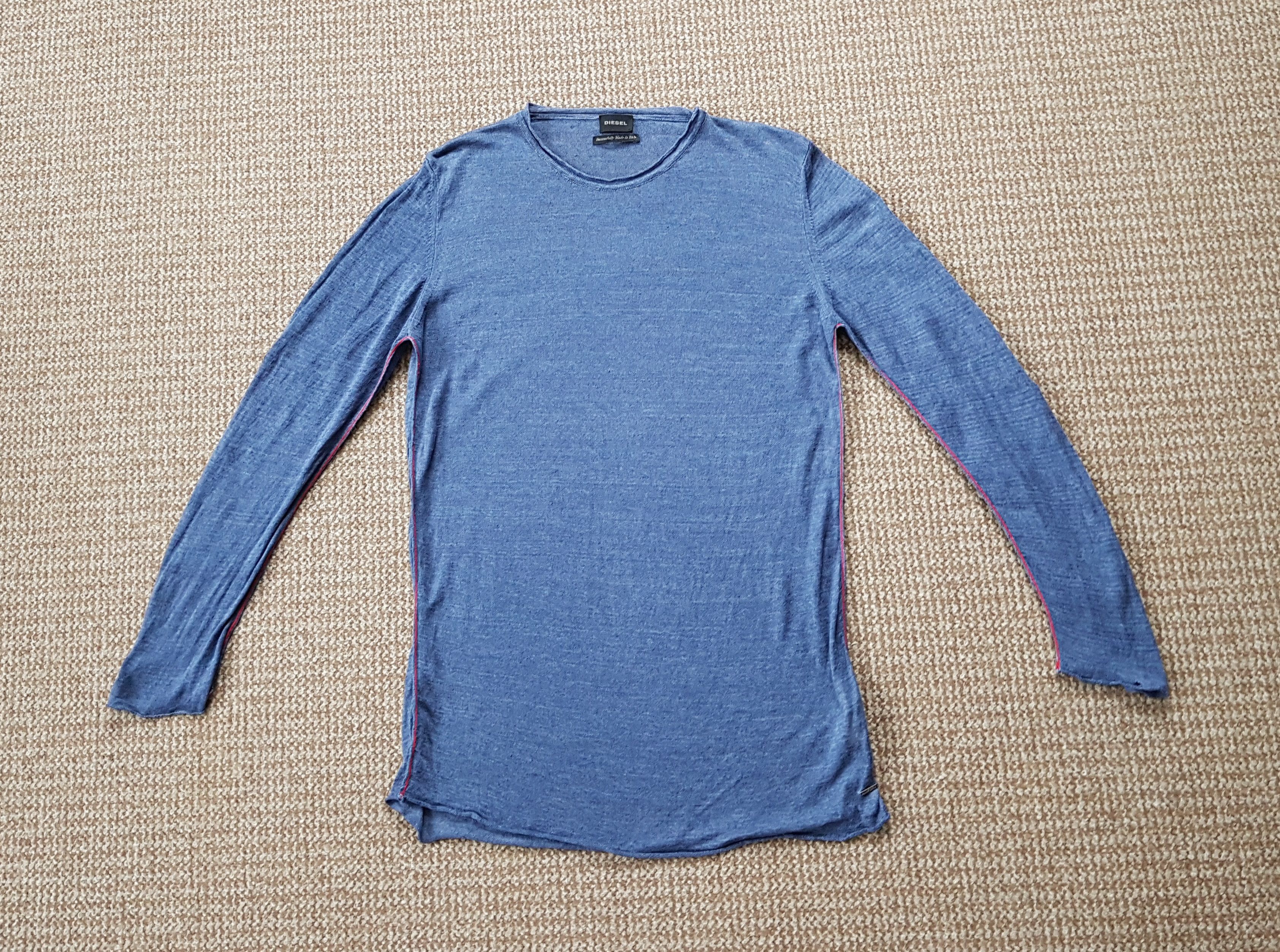 Diesel Diesel Linen Long Sleeve Pullover Shirt made in Italy Size US L / EU 52-54 / 3 - 1 Thumbnail
