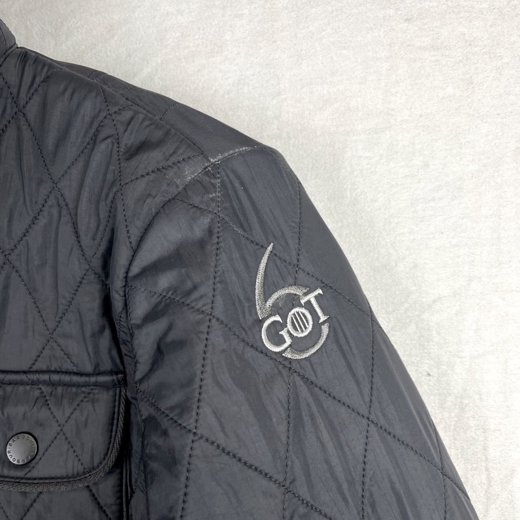 Barbour Barbour Jacket Womens 6 Black Utility Polarquilt Field Season 6 Game Of Thrones Size M / US 6-8 / IT 42-44 - 3 Thumbnail