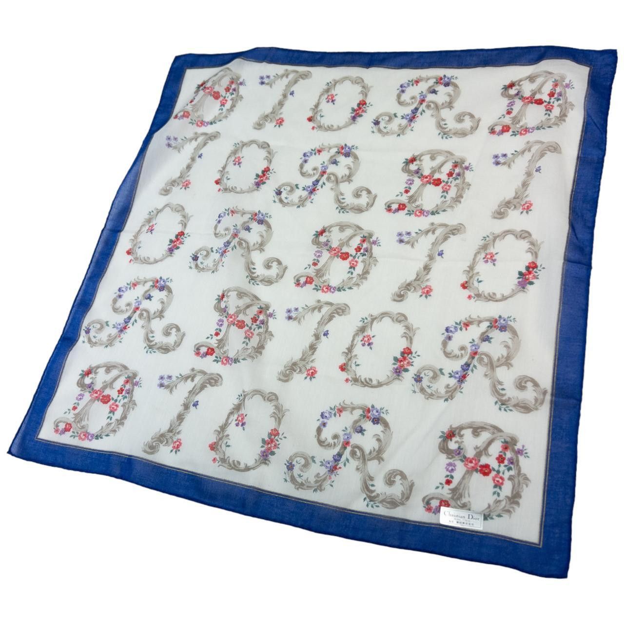 Dior Vintage Dior Floral Scarf Size ONE SIZE - 2 Thumbnail