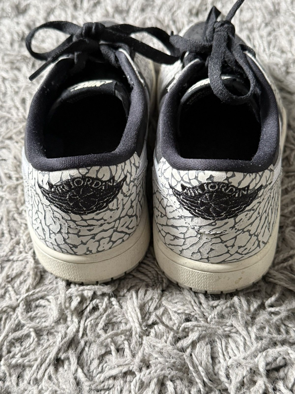 Jordan Brand Nike Air Jordan 1 Low Cracked Cement | Size 8 Size US 8 / EU 41 - 5 Thumbnail
