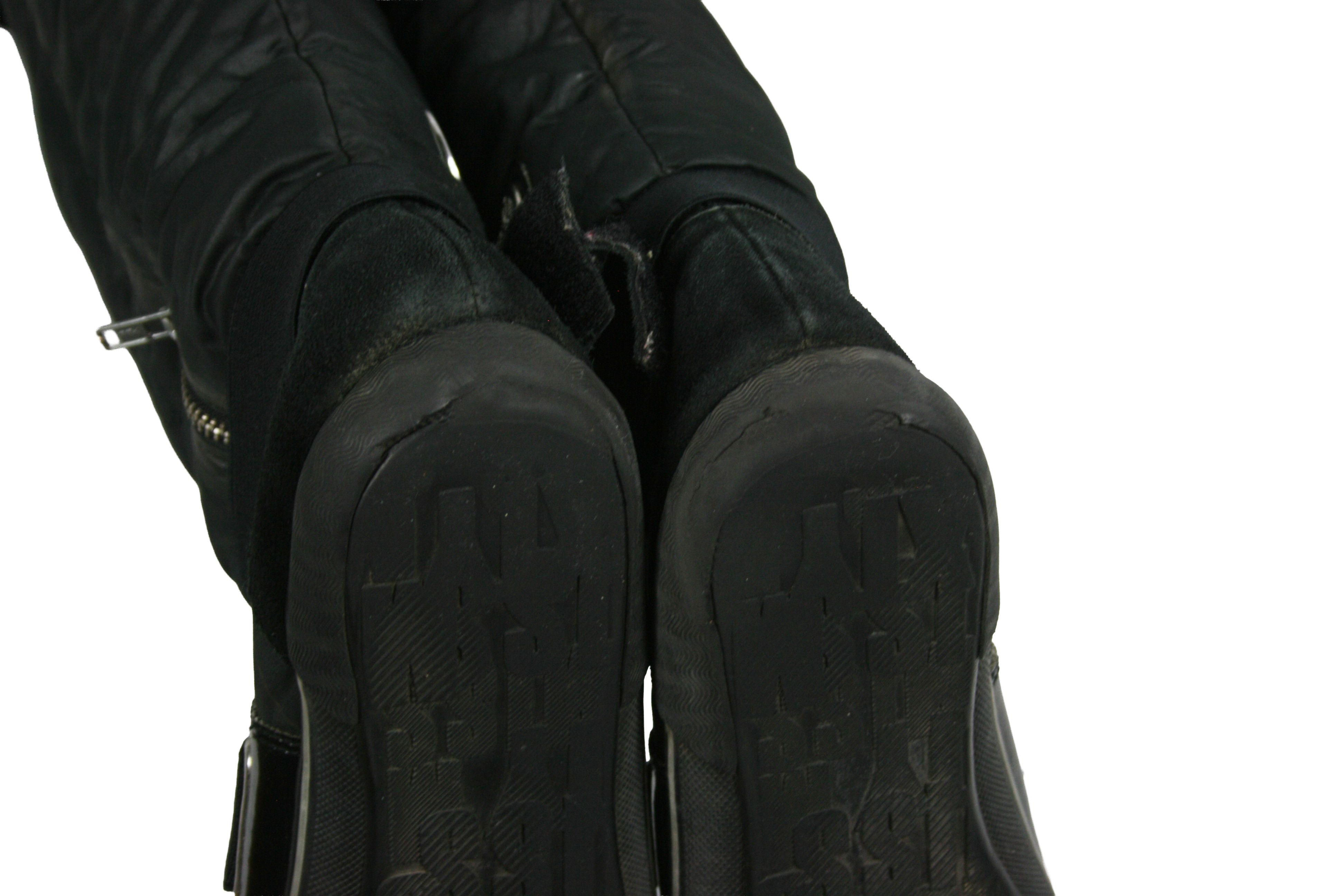 Miss Sixty 00S Y2K Straps Distressed Knee High Boots Vintage Size US 10 / IT 40 - 19 Thumbnail