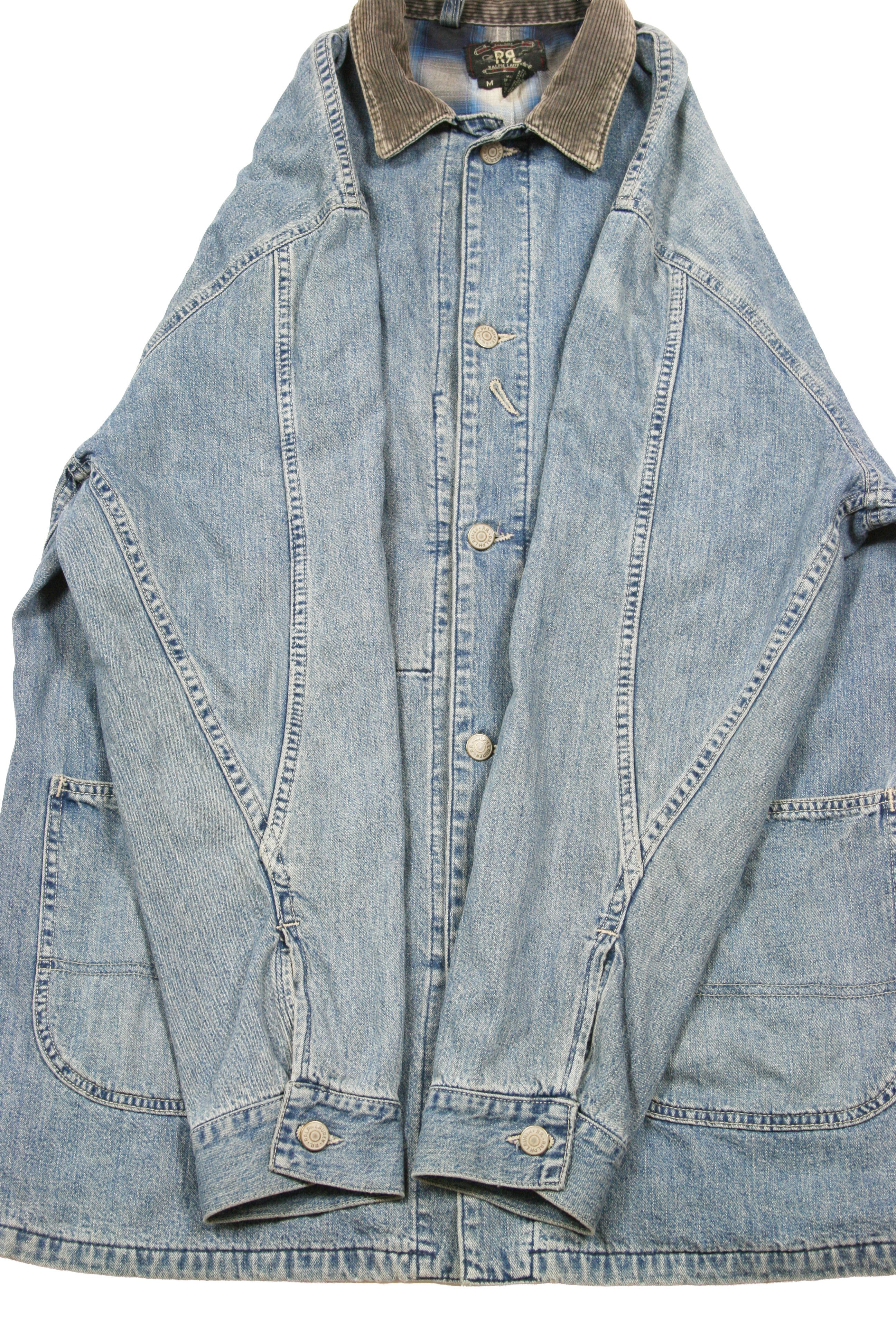 RRL Ralph Lauren 1993 Double RL Denim Worker Chore Jacket Made in USA Size US M / EU 48-50 / 2 - 8 Thumbnail