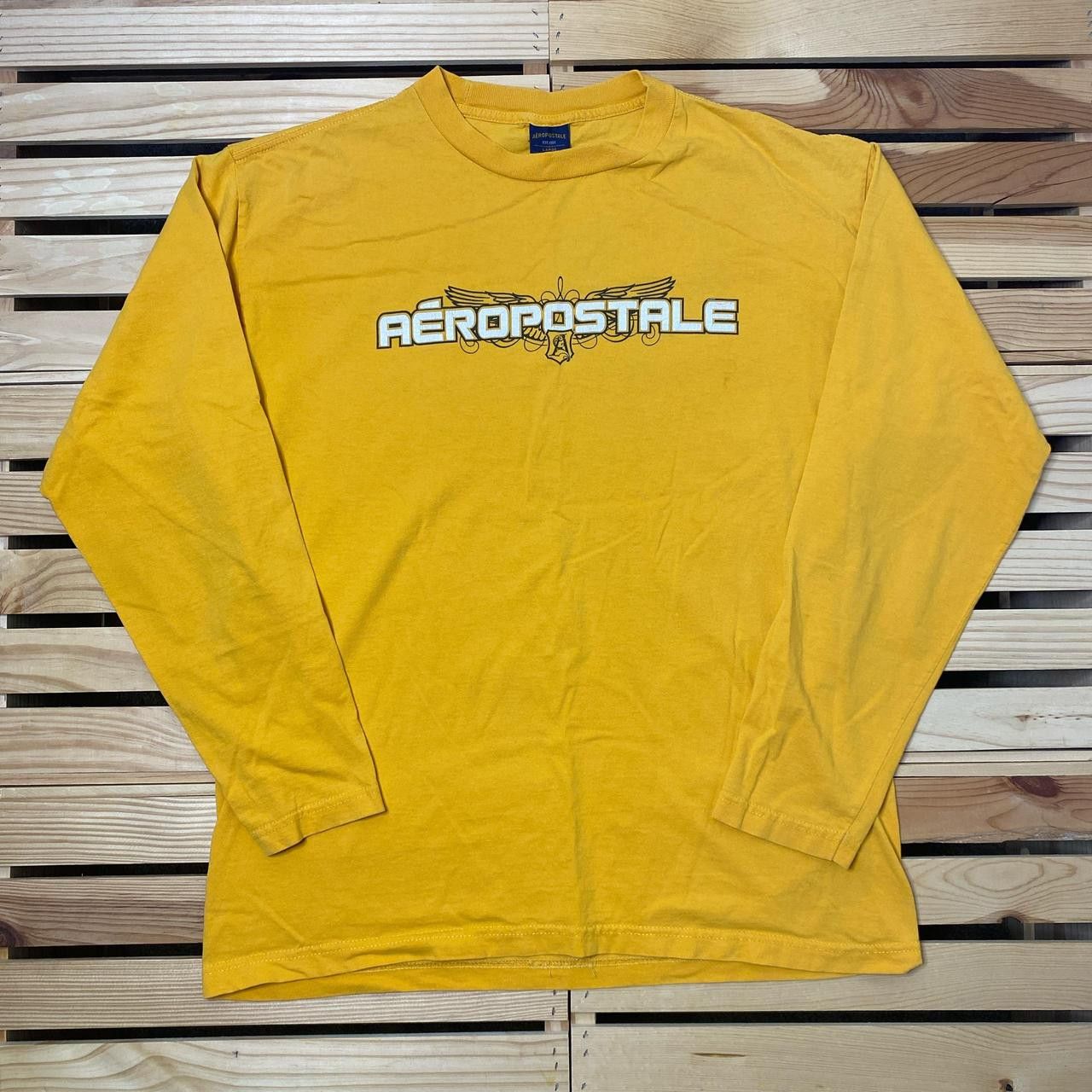 Aeropostale Vintage Aeropostale Yellow Y2K Tee Size Large Size US L / EU 52-54 / 3 - 1 Thumbnail