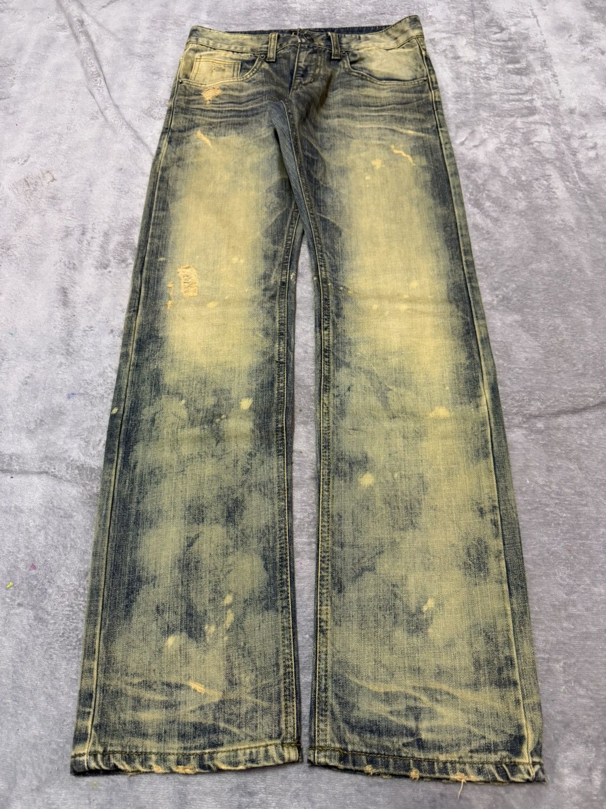 Hysteric Glamour Standard Number Japan Acid Mud Wash Straight Jeans Size US 30 / EU 46 - 1 Thumbnail