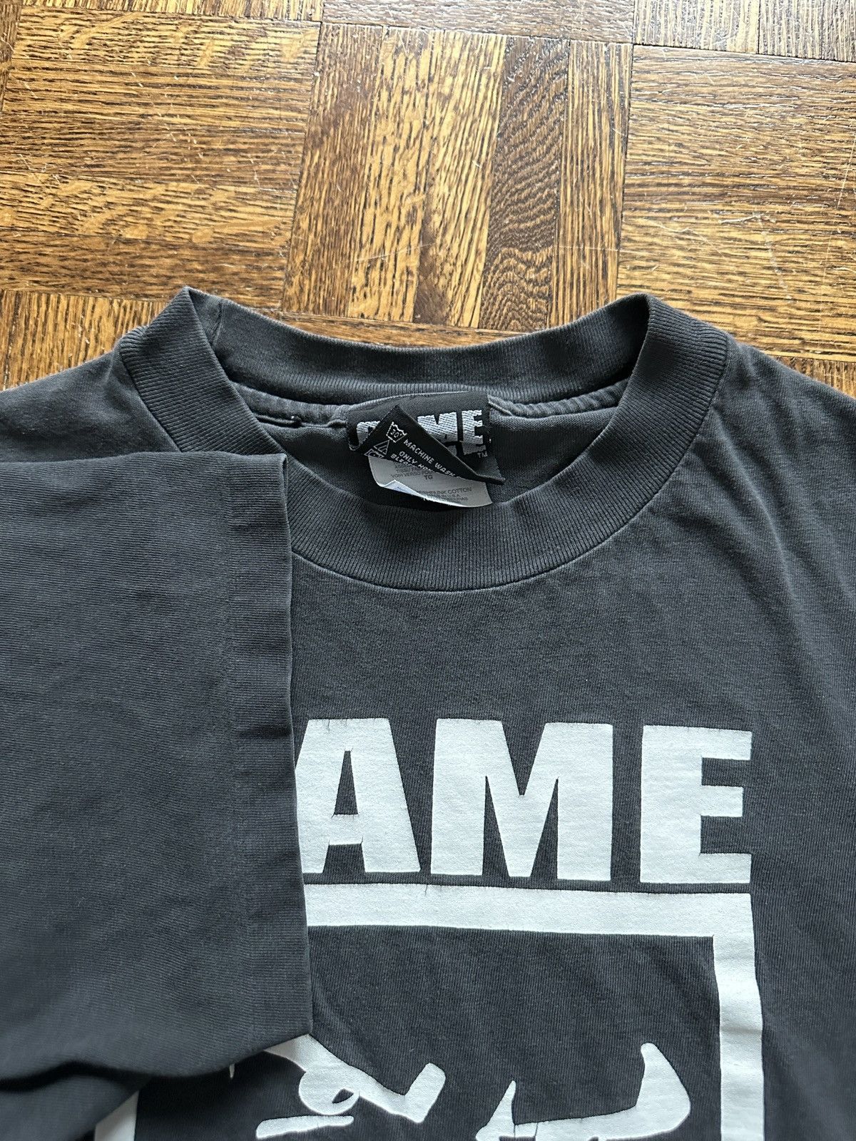Vintage Vintage 90s Game Face Put it On Faded Graphic Tee Size US XL / EU 56 / 4 - 3 Thumbnail