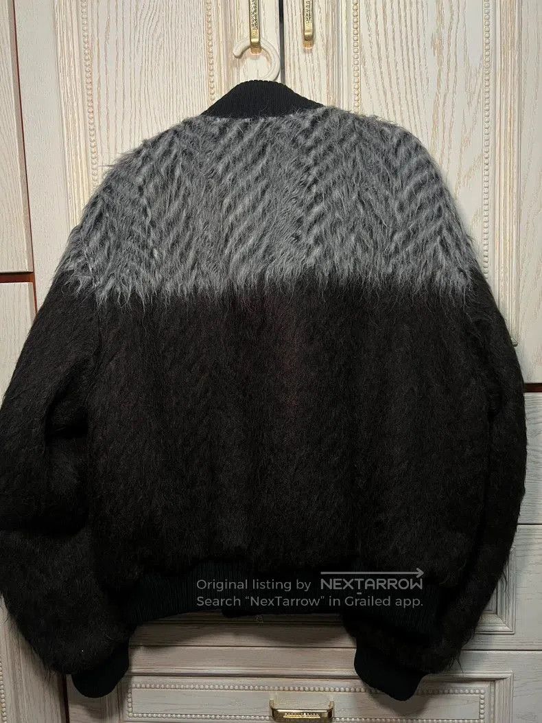 Dries Van Noten Dries Van Noten Colorblock Mohair Bomber. Size US L / EU 52-54 / 3 - 5 Thumbnail