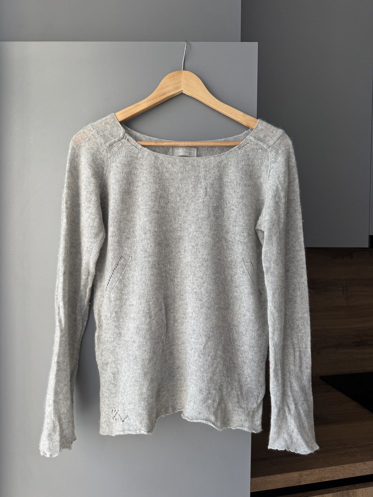 Zadig & Voltaire Zadig & Voltaire Cashmere Peace Crystals Knitted Sweater Size L / US 10 / IT 46 - 2 Thumbnail