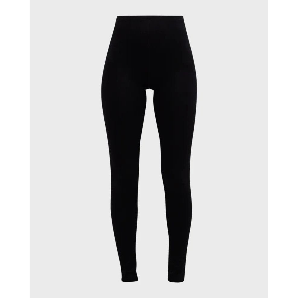 MAJESTIC FILATURES Majestic Filatures Soft Touch Black High Waist Leggings Size 34" / US 12 / IT 48 - 3 Thumbnail