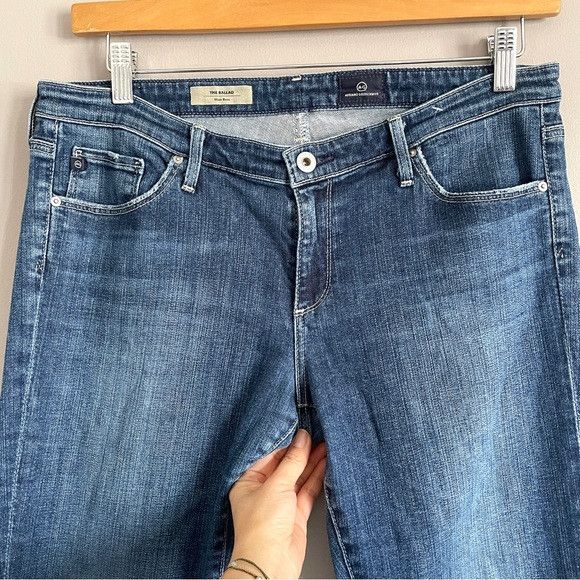 AG Adriano Goldschmied AG Jeans Dark Wash Ballad Slim Boot Cut Jeans - 32-34" Size 33" - 3 Thumbnail