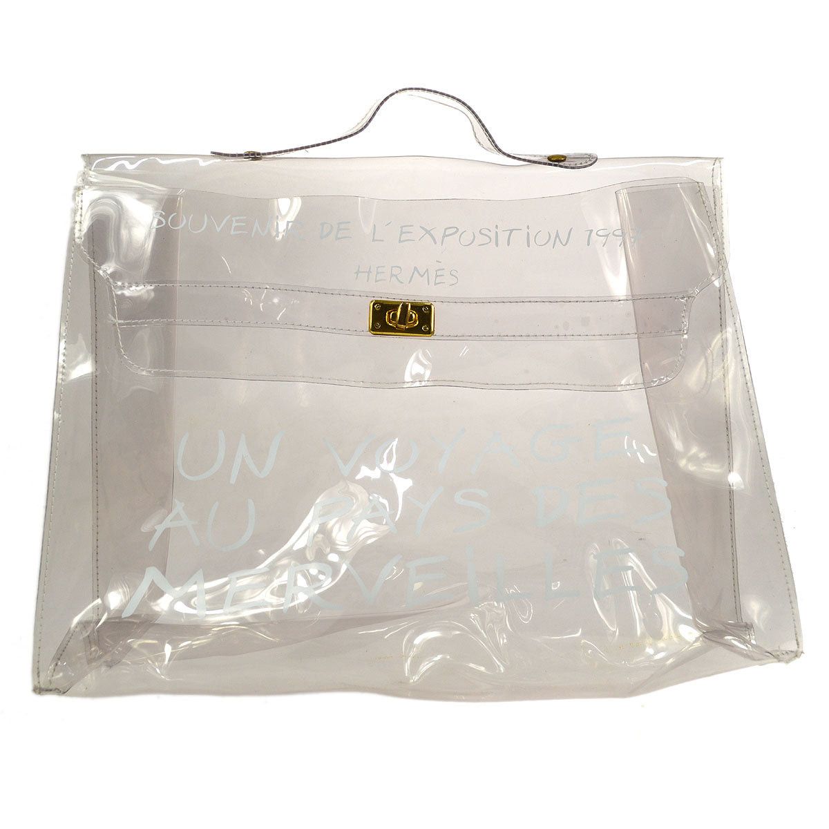 image of Hermes 1997 Pvc Kelly 64414 in Black, Women's