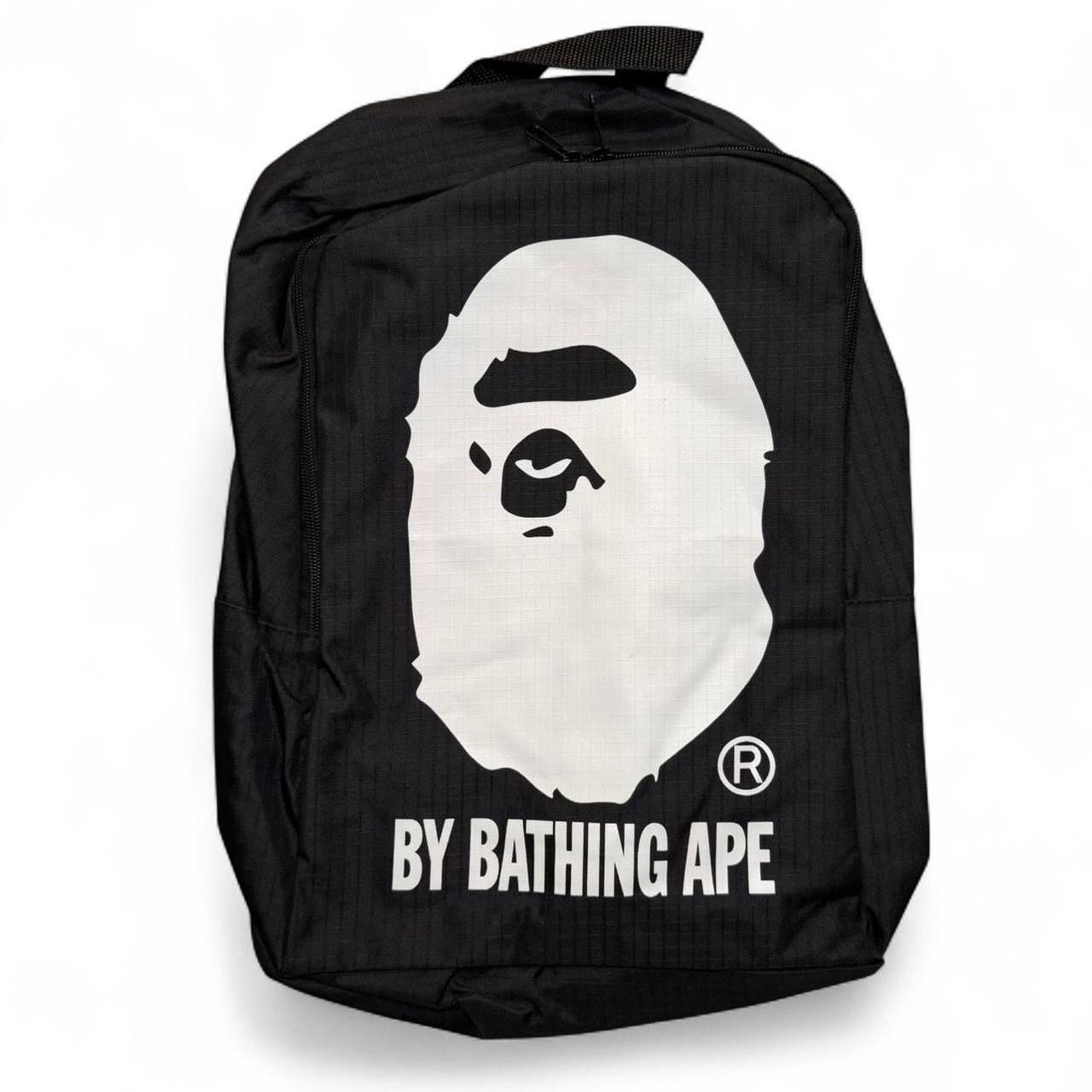 Bape A BATHING APE Logo Design Backpack Black One Size | Grailed