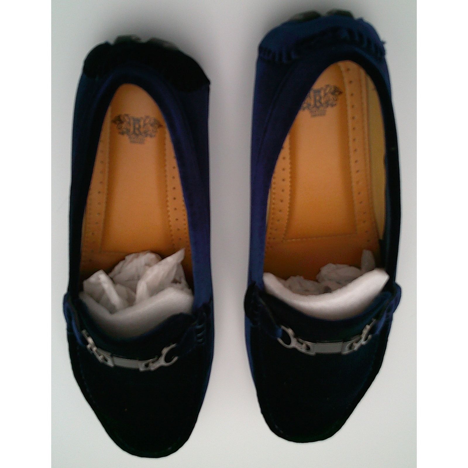 Other Royal Shoes MOC-69 Navy Velvet Driving Shoes Slip On S13 Size US 13 / EU 46 - 1 Thumbnail