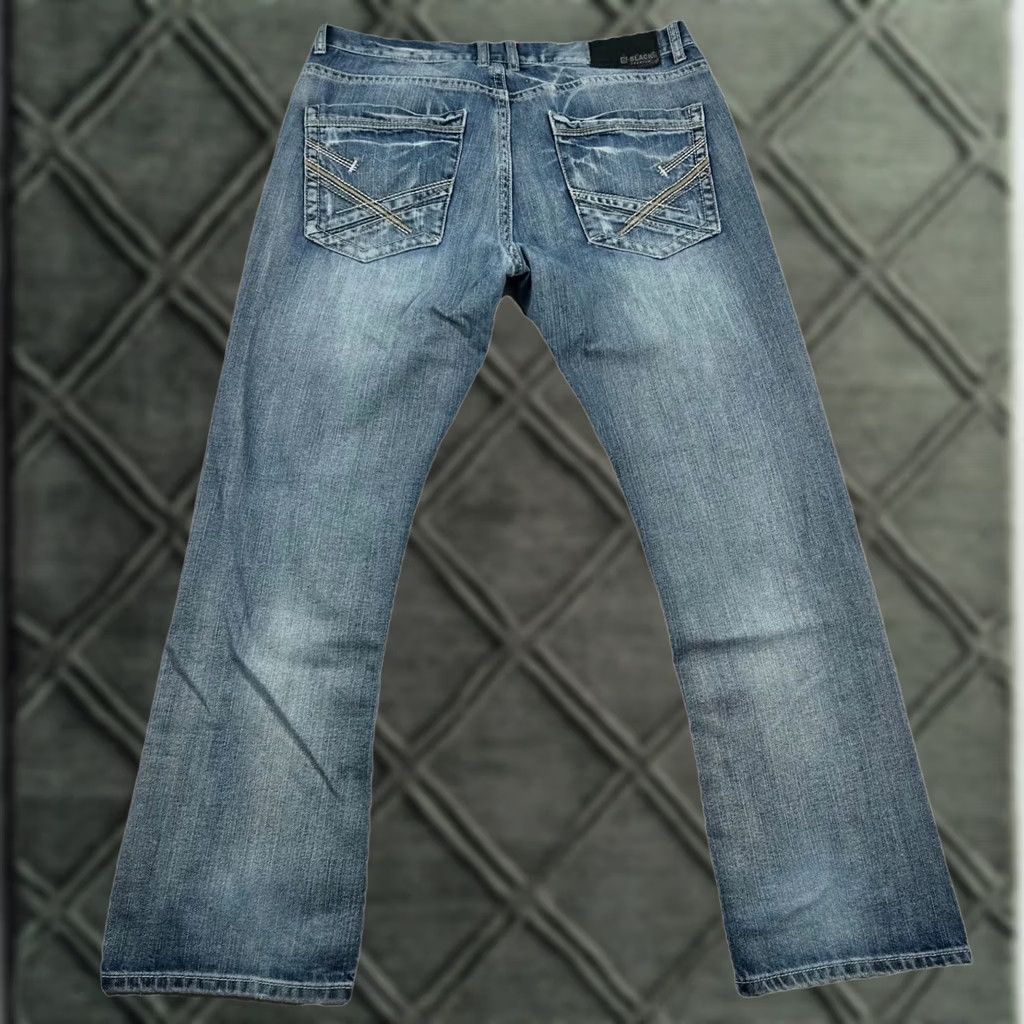 Buckle Black VINTAGE Buckle Black Jeans Mens 36x32 Bootcut Distressed Y2K Western Denim Cotton Blend Blue 5-Pocket Mens Boots Boy? Size US 36 / EU 52 - 1 Thumbnail