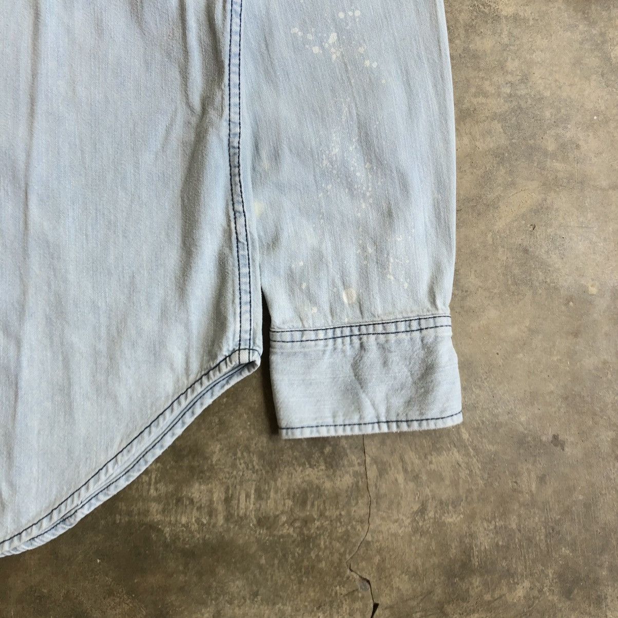 Diesel Vintage Diesel Cowboy Western Shirt Blue Washed Jeans Size US XL / EU 56 / 4 - 8 Thumbnail