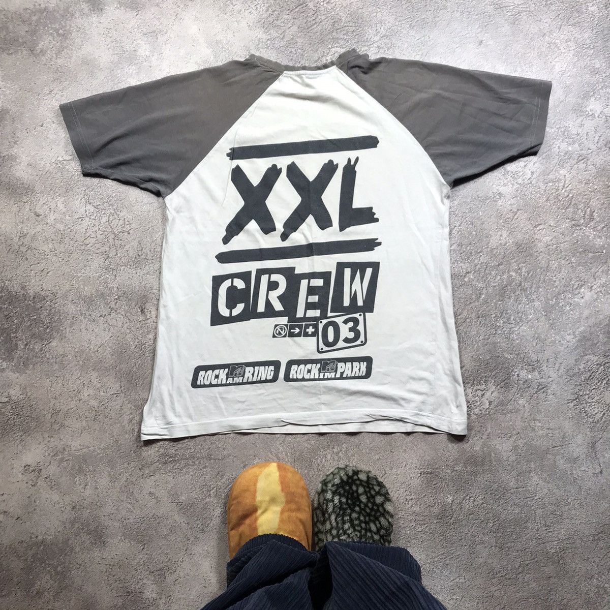 Vintage Vintage 90s Graphic Tee Raglan Sun Faded Streetwear Slim XL Size US XL / EU 56 / 4 - 4 Thumbnail