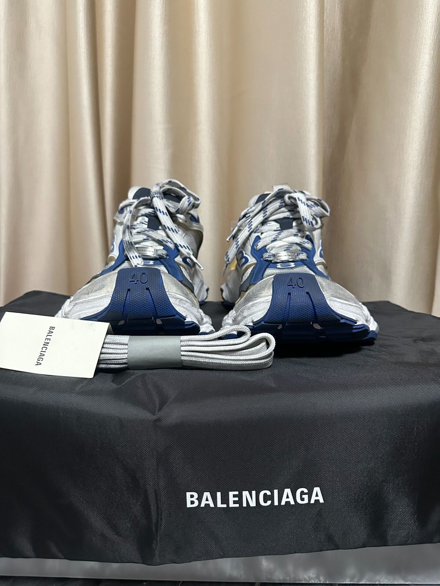 Balenciaga Balenciaga Gray Blue Cargo Sneakers Size US 7 / EU 40 - 3 Thumbnail