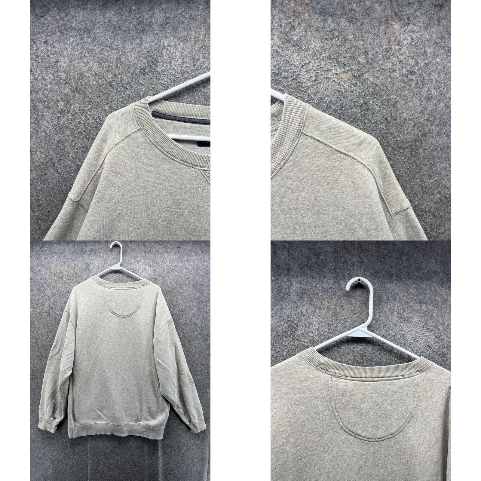 Izod IZOD Sweatshirt Mens XLT Gray Big Tall Fleece Crewneck Pullover Embroidered Logo Size US XL / EU 56 / 4 - 8 Thumbnail