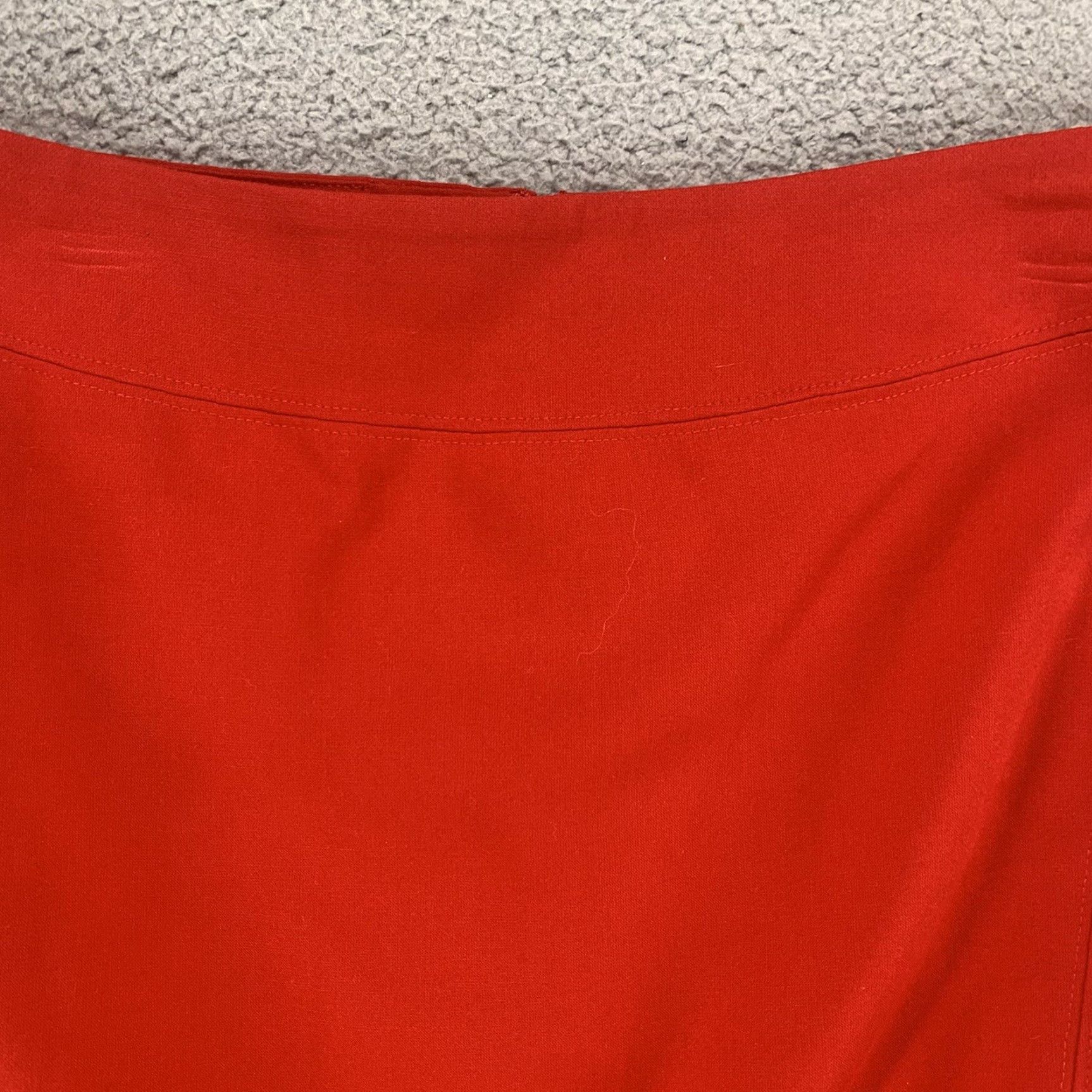 Loft LOFT Mini Skirt Womens 10 Red Medium Wash Zip Casual Spring Size 32" / US 10 / IT 46 - 6 Thumbnail
