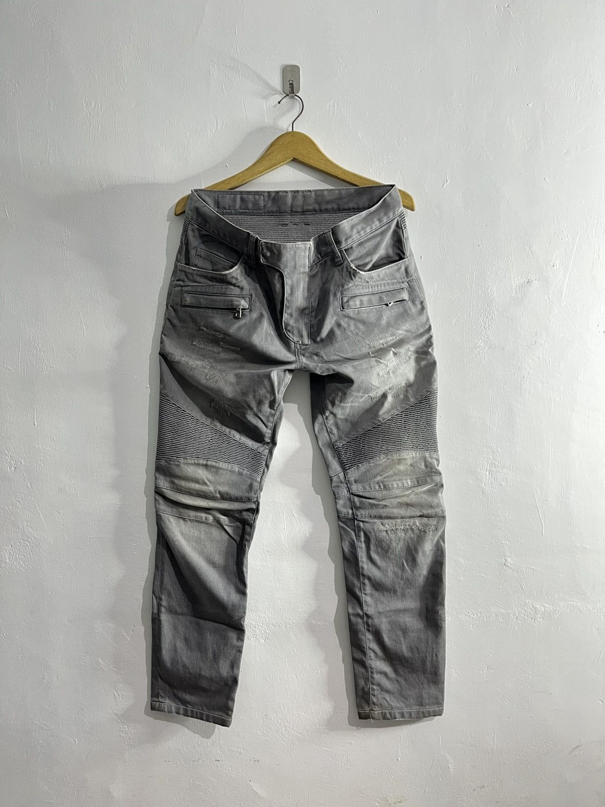 Balmain SS11 Decarnin Campaign Biker Jeans | Grailed
