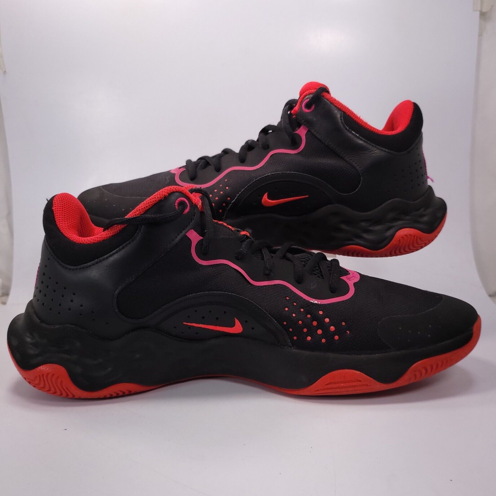 Nike Nike Fly By Mid 3 Shoe Mens Size 13 DD9311-002 Black Red Size US 13 / EU 46 - 6 Thumbnail