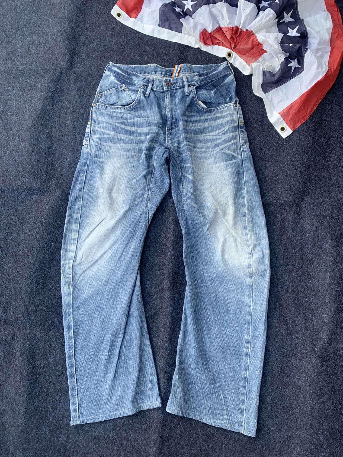 Edwin Edwin XV-Function Denim – Sick Faded Made in Japan 🇯🇵 (29) Size US 33 - 2 Thumbnail