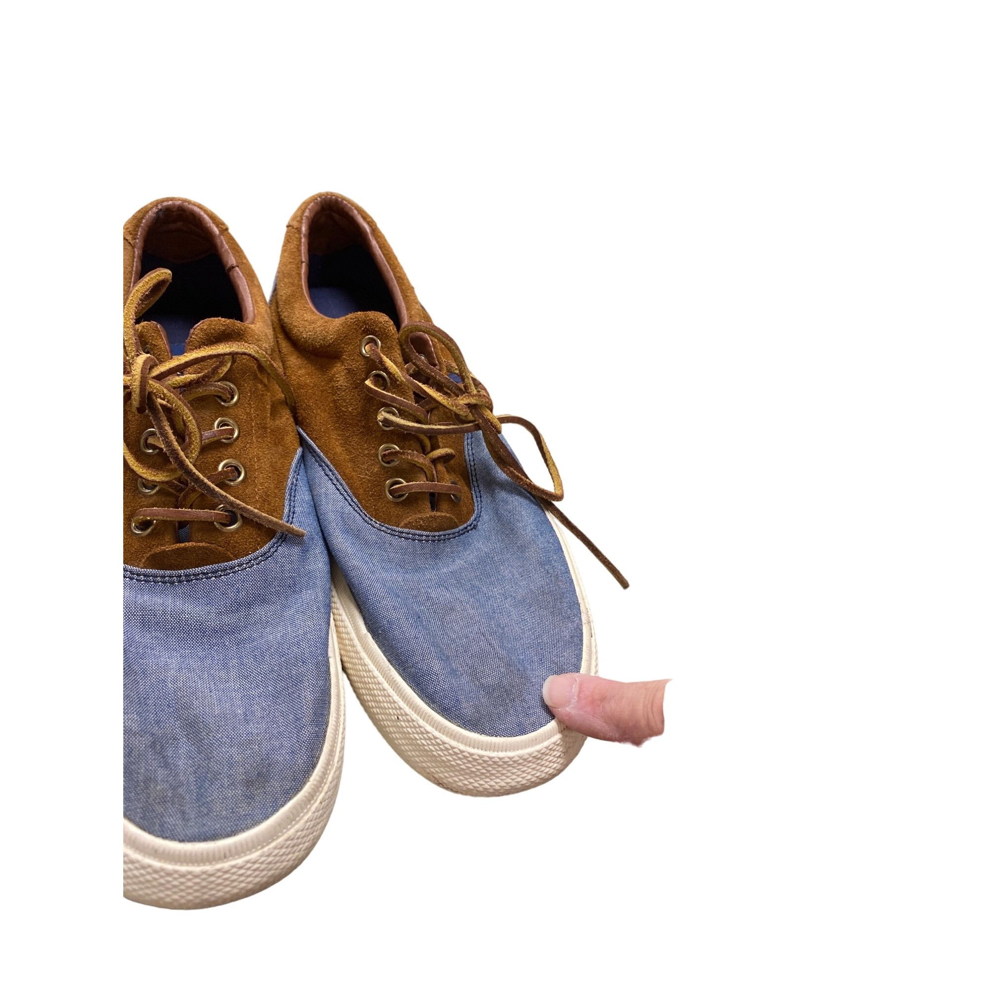Ralph Lauren Ralph Lauren Polo men sneakers blue brown suede lace shoe 11 Size US 11 / EU 44 - 2 Thumbnail