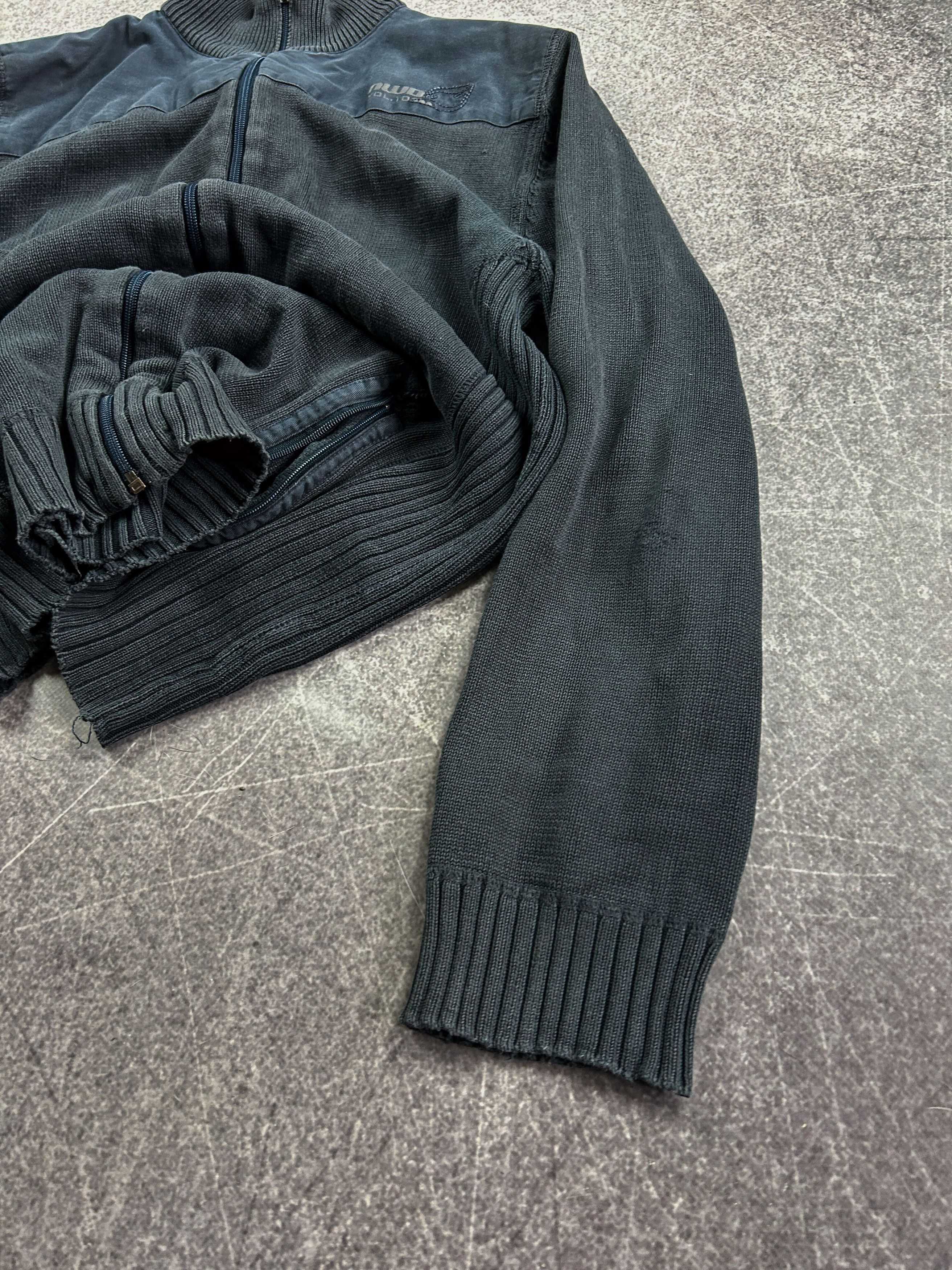 Vintage VTG Y2K Junya Watanabe Kapital Zip Washed Sweater 90s Size US M / EU 48-50 / 2 - 4 Thumbnail