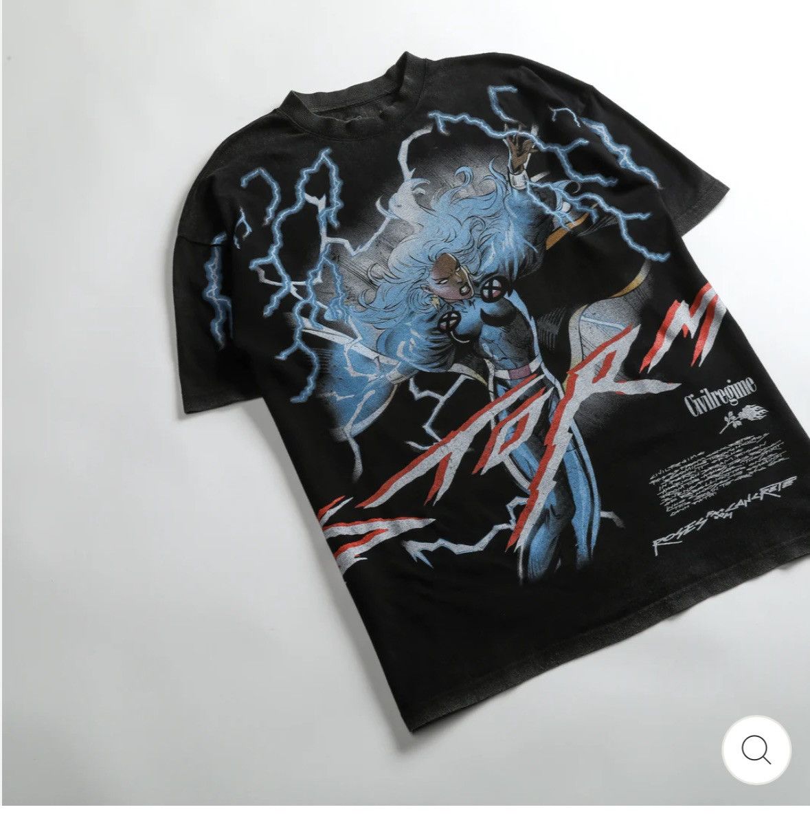 image of Civil Regime X Darc Sport X Marvel Storm Shirt in Black, Men's (Size XL)