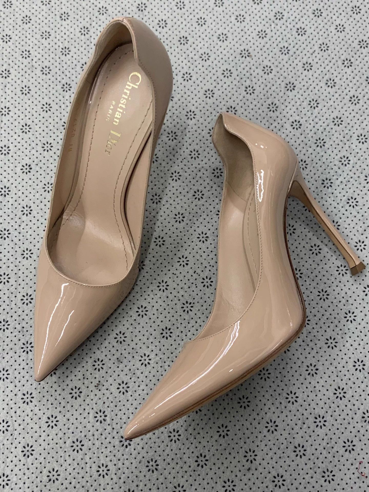 Dior Dior Nude Pink Patent Leather Heels 39.5 EU Size US 8.5 / IT 38.5 - 2 Thumbnail