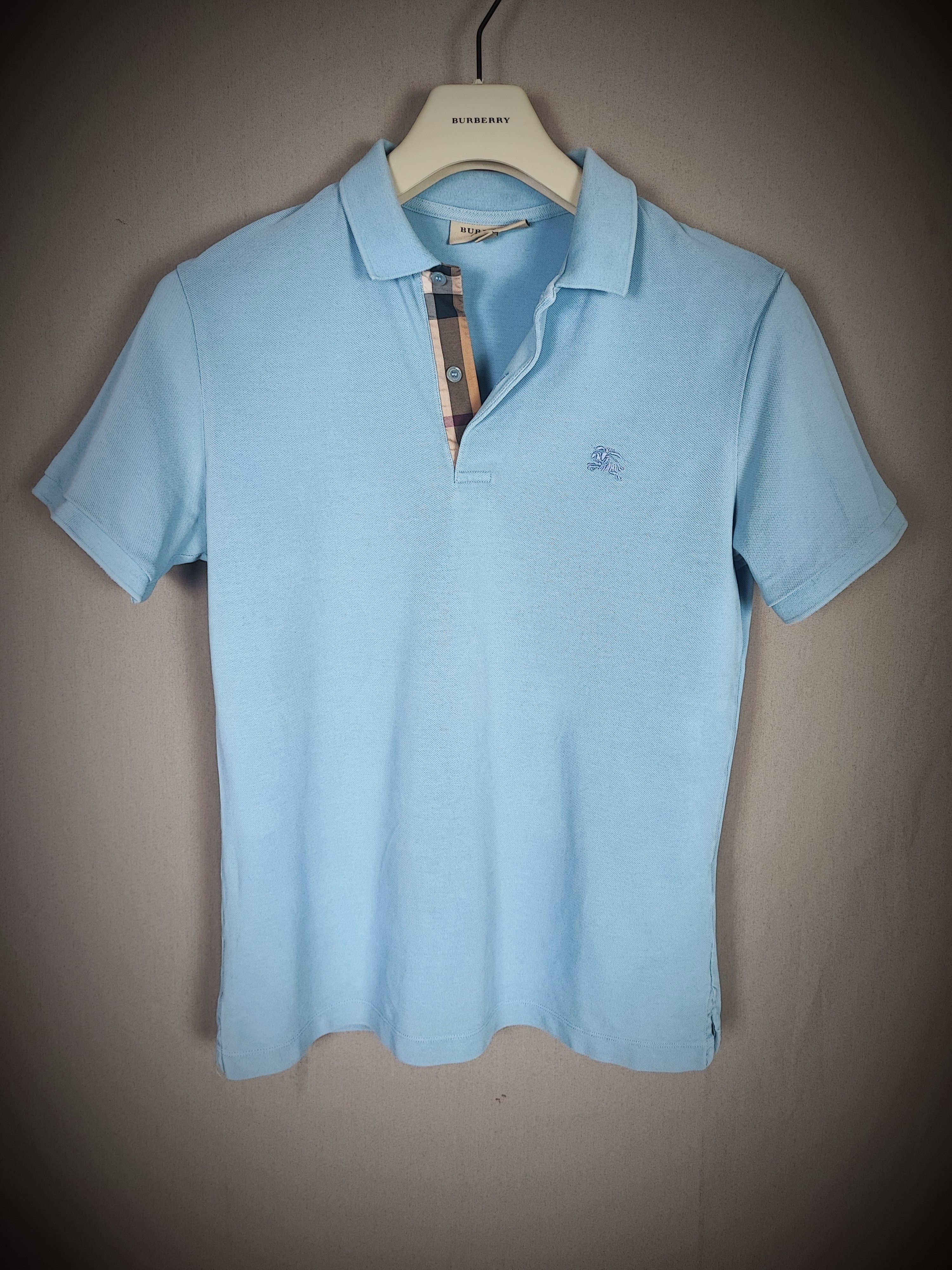 Burberry 🔥 Burberry Polo size M Blue Rare🔥 Size US M / EU 48-50 / 2 - 1 Thumbnail
