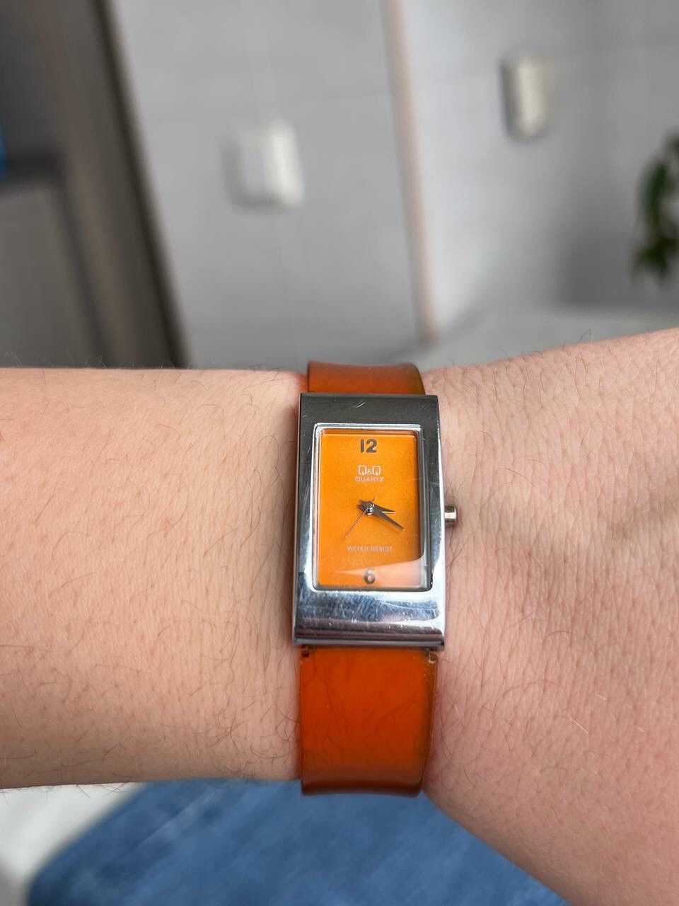 Japanese Brand × Vintage Vintage Japanese style futuristic Watch Q&Q Tank Orange Logo Size ONE SIZE - 8 Thumbnail