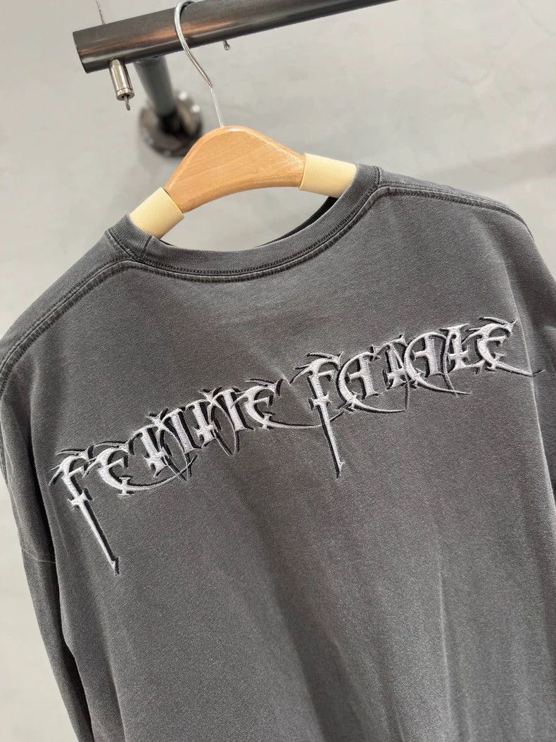 Balenciaga Balenciaga Charcoal back embroidered monogram short sleeve Size US XS / EU 42 / 0 - 6 Thumbnail