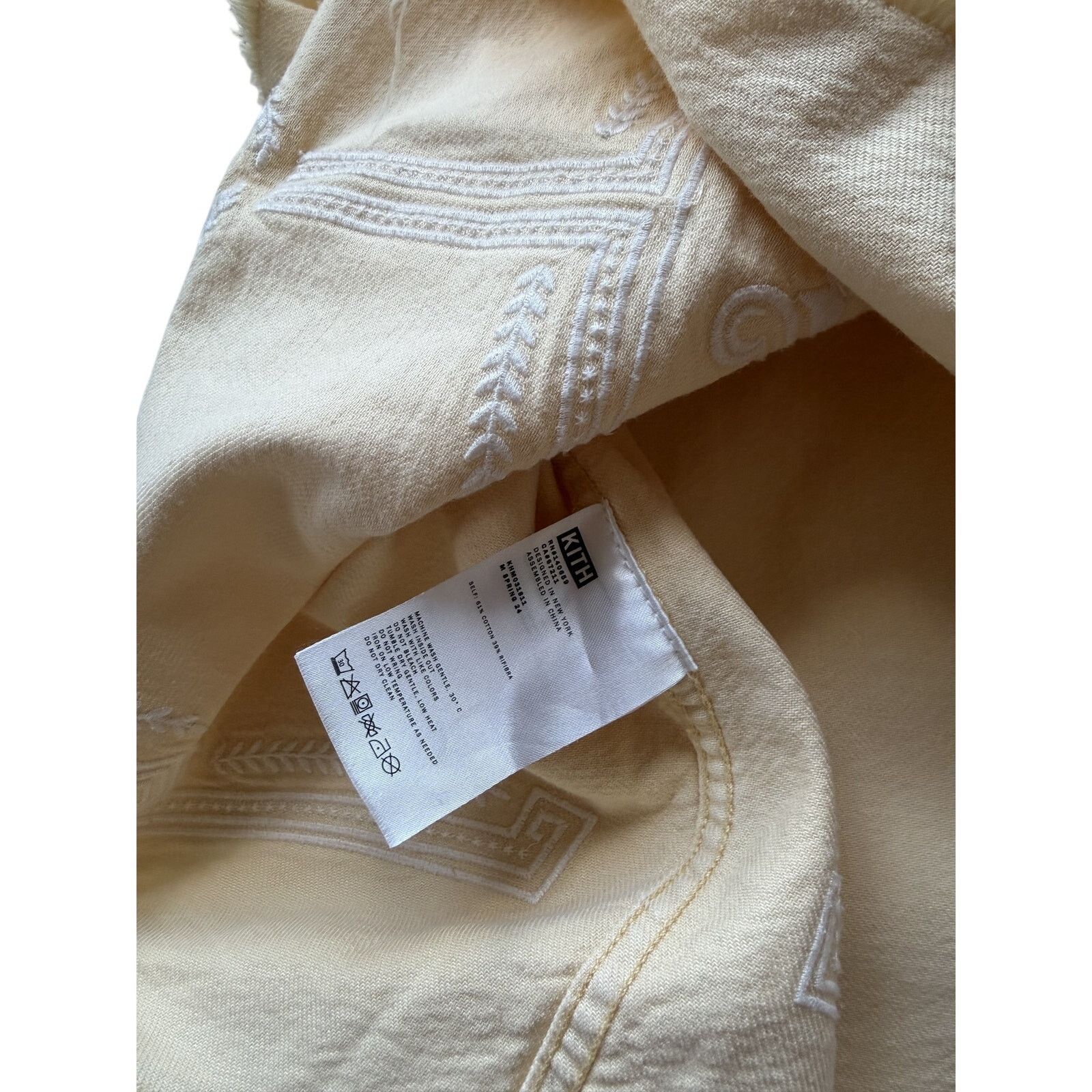 Kith Kith Raw Hem Denim Apollo Button Up Shirt Blonde Size US M / EU 48-50 / 2 - 4 Thumbnail